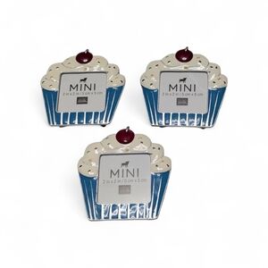 Studio Decor Blue and White Cupcake Picture Frames